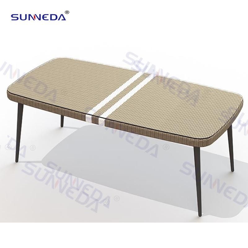 Outdoor Furniture Restaurant Dining Table and Chairs Aluminum Patio Furniture Garden Furniture Dining Set
