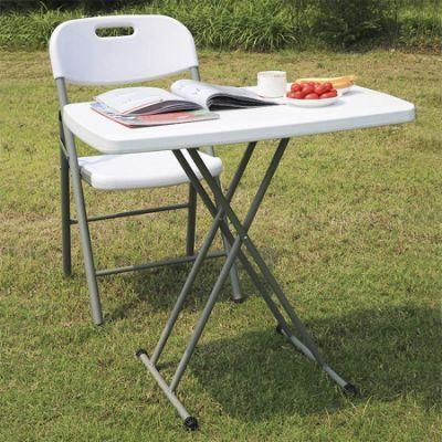 White Outdoor Furniture Picnic Plastic Studying Table for Garden