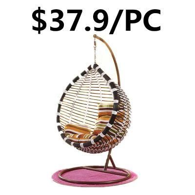 Single Person Indoor Home Hanging Rattan Wicker Leisure Swing Chair
