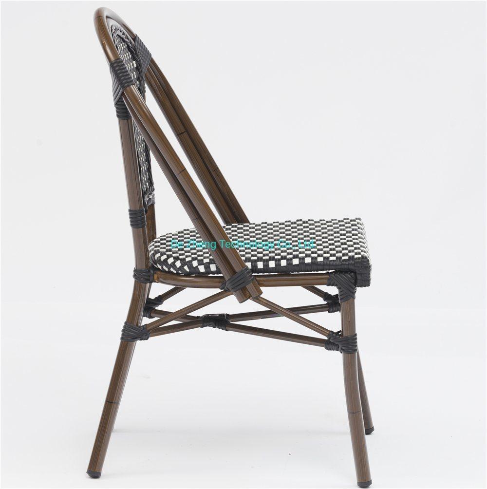 Manufacturer Wholesale Rattan Wicker Furniture Supplier with Aluminum Leisure Chairs for Garden Patio Bistro Party