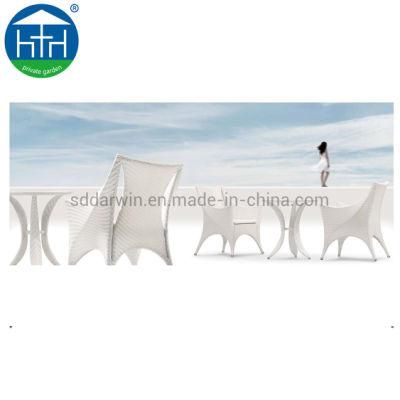 Rattan Furniture Wicker Luxury Restaurant Chair Set Pool Swing Morden Leisure Garden Dining Table and Outdoor Chairs