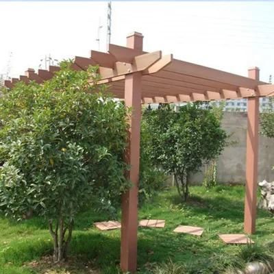 Eco-Friendly Hard-Wearing Waterproof Engineered Wood Texture WPC Composite Landscape Pergola