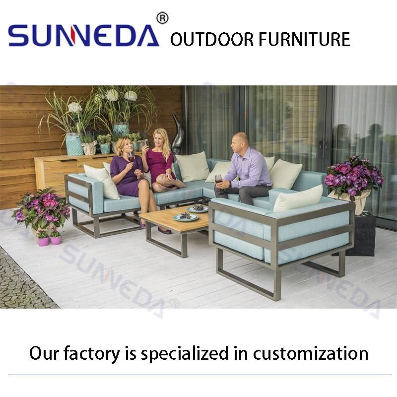 High Quality Modern Modular Lounge Patio Furniture High-End Outdoor Furniture Fabric Outdoor Sofa
