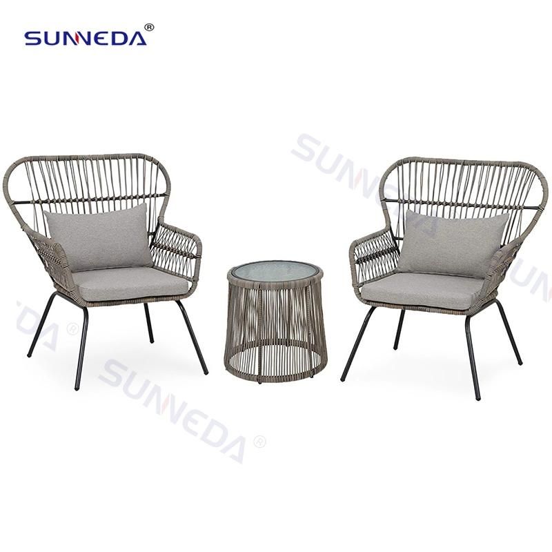 Hot Sale Garden Chair Set with High Density Resilient Seat