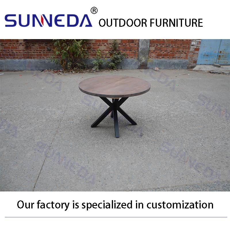 Modern Leisure Style Outdoor Garden Balcony Terrace Round Table and Chair Set