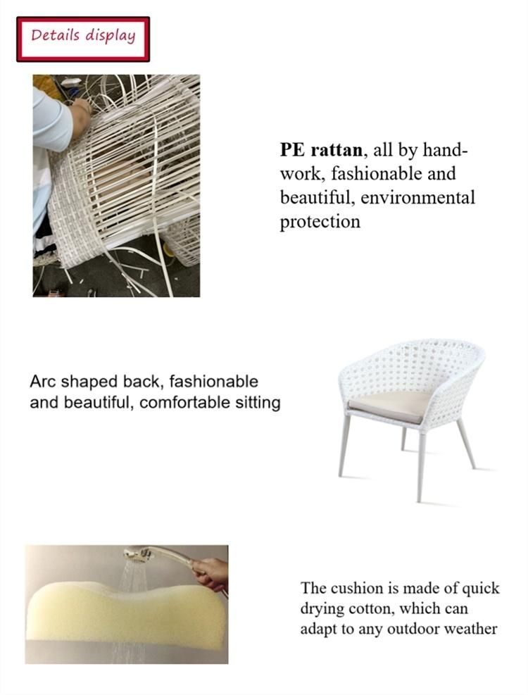 New Model Outdoor Furniture Bistro Synthetic Woven Rattan Wicker Cafe Chair