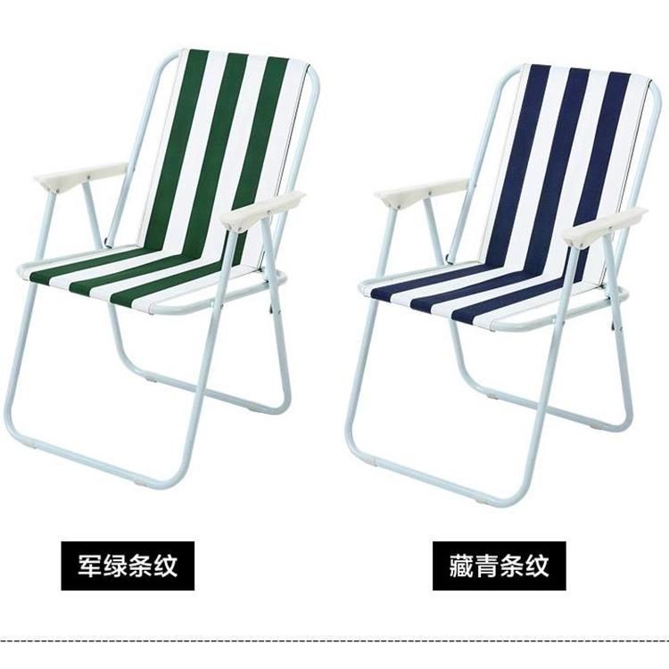 Folding Chair Outdoor Leisure Spring Chair Camping Beach Chair Indoor Back Chair Lunch Chair