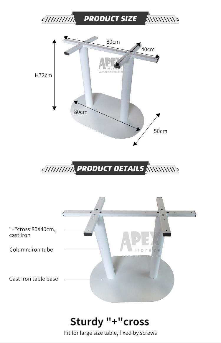 High Quality Outdoor Iron Table Support Retuarant Hotel Table Base