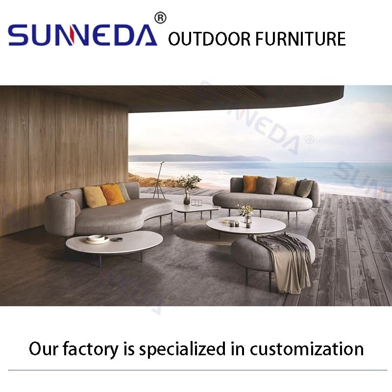 Entertainment Round Shape White Outdoor Wide Furniture