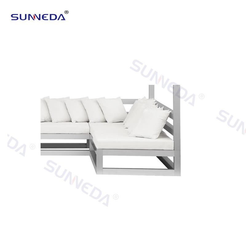 Morden Creative Design Fabric Poolside Beach Sunbed Hotel Furniture Beach Outdoor Daybed