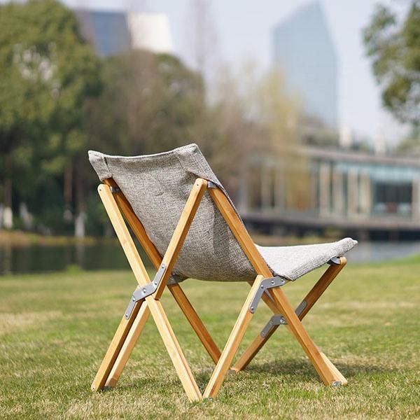 Amazon Outdoor Picnic Camping Luxury with Storage Bag Folding Wooden Chair