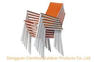 Contemporary Garden Chair / Dining / High Back / Aluminum