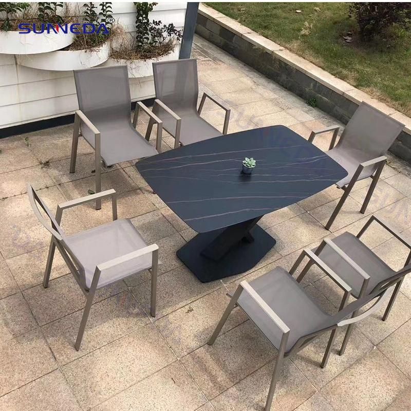 Patio Chair with Waterproof and Sunscreen Teslin Mesh Chair