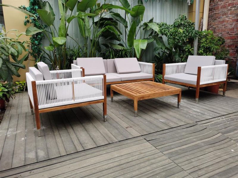Modern Garden Outdoor Wooden Custom Furniture Set Other Outdoor Patio Furniture Sofa Set