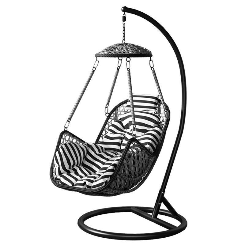 Popular Rotary Headrest Hanging Outdoor Rattan Wicker Garden Swing Chair
