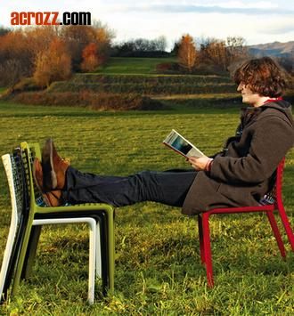 Outdoor Furniture Nylon Stackable Side Chair