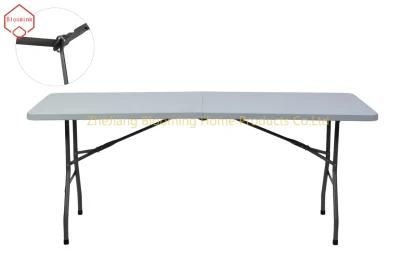 8FT 96inch Outdoor Dining Event Plastic Folding Table for Meeting