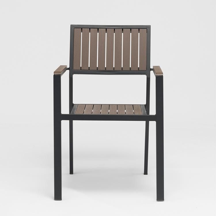 All Aluminum Chair Outdoor Garden Patio Comercial Cafe Stacker Chair