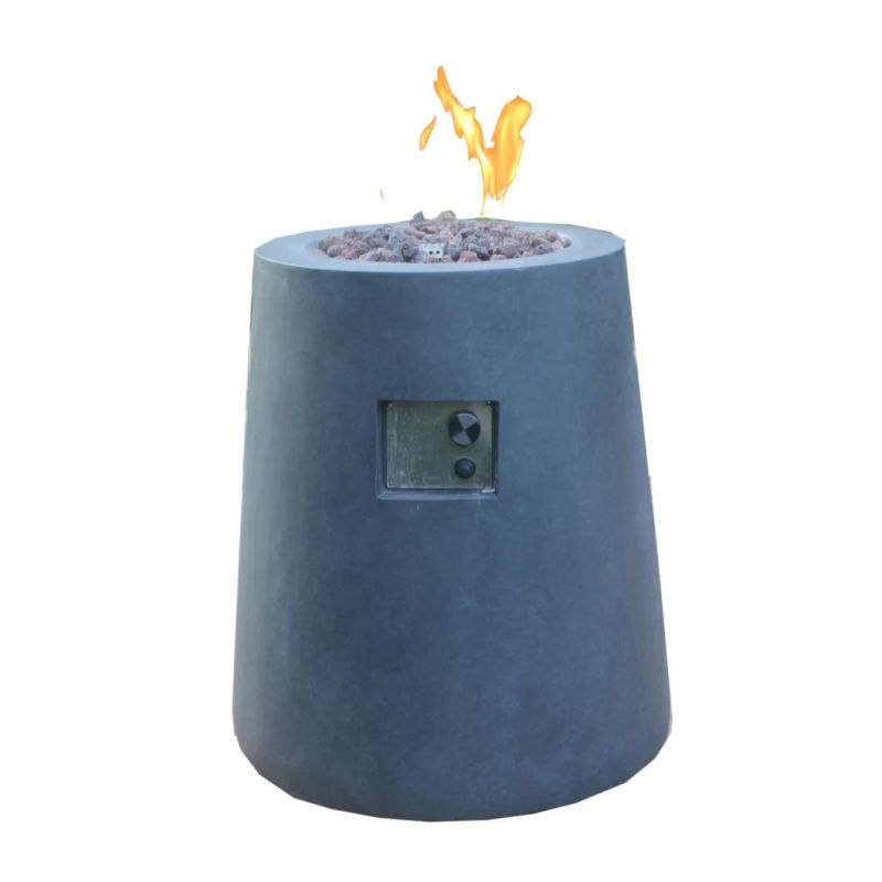 Vashti Column Outdoor Heating Patio Bar Table Concrete