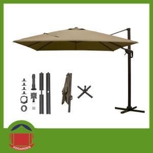 2.5m Square Aluminum Patio Garden Parasol