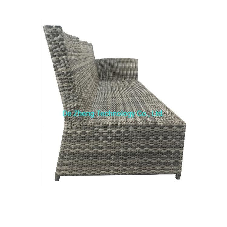Classic Family Grathering PE Rattan Garden Comfortable Garden Aluminum Frame Functional Dining Furniture