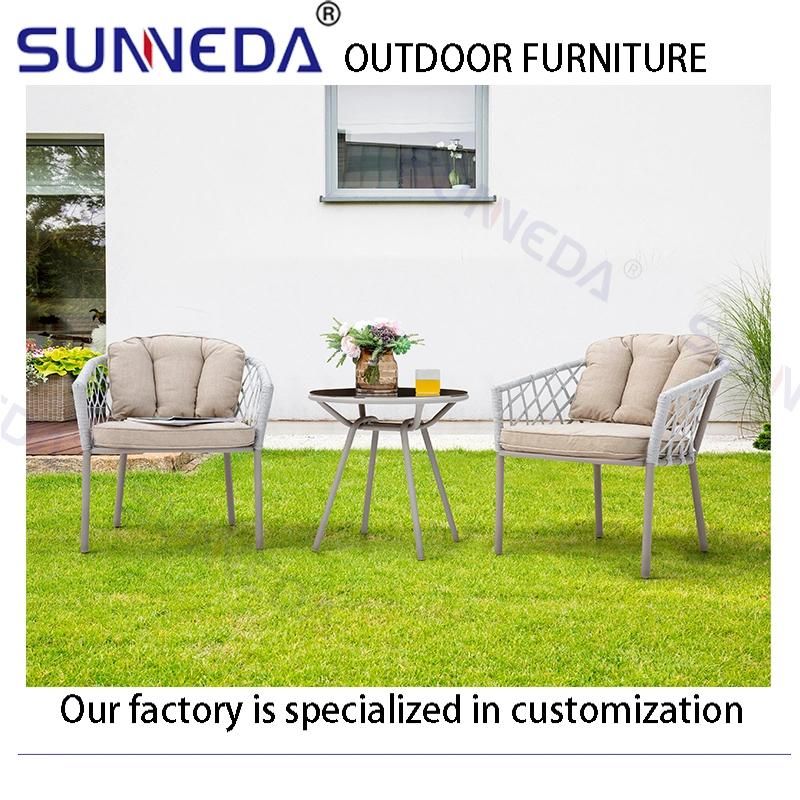 Hot Sale Modern Simple Style Garden Terrace Leisure Furniture Outdoor Leisure Single Chair Set