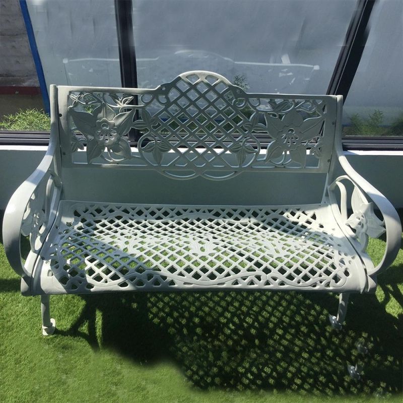 Customized Aluminum Garden Antique Concrete Bench Set