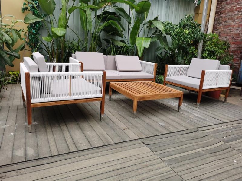 Modern Garden Outdoor Wooden Custom Furniture Set Other Outdoor Patio Furniture Sofa Set