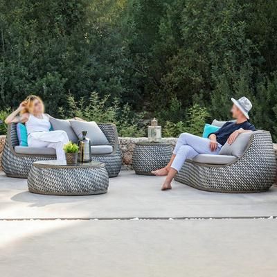 Outdoor Sofa Courtyard Flower Chair Garden Outdoor Rattan Sofa Chair