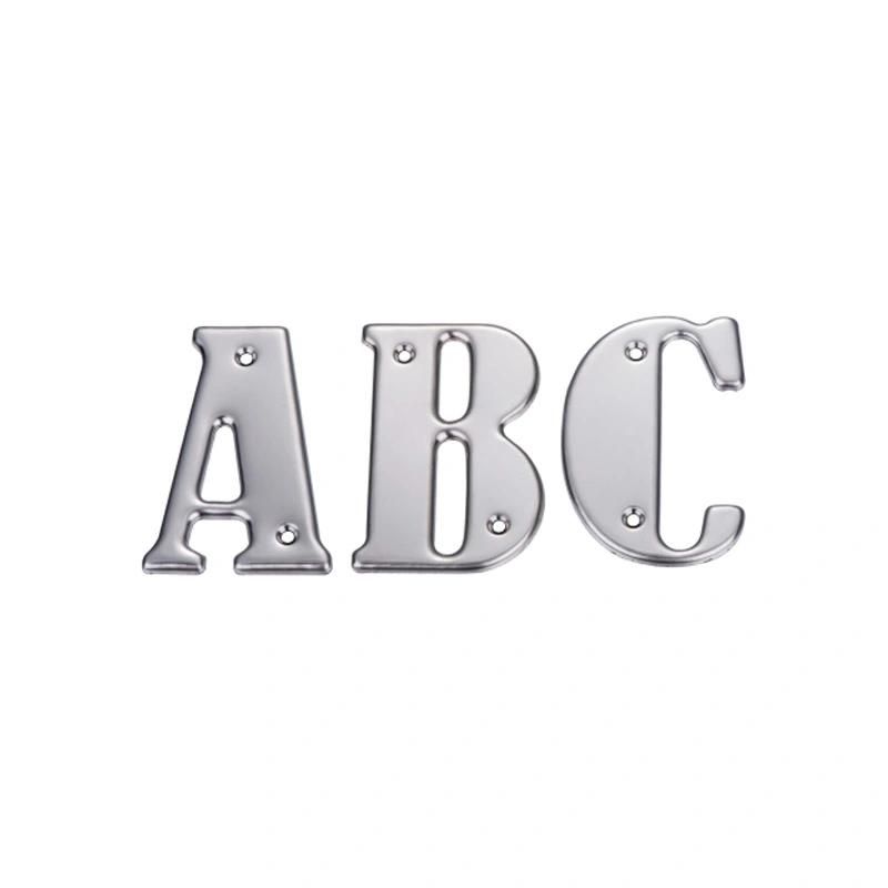 Metal Stainless Steel Zinc Aluminum Furniture Hardware Door Sign Number