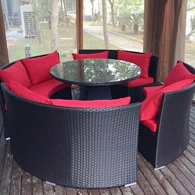Outdoor Rattan Chair Five Piece Combination Courtyard Outdoor Household Storage