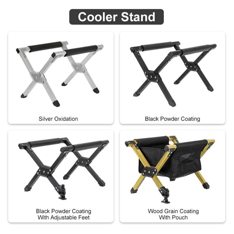 Camping Portable Stand Fridge Folding Multifunction Aluminum Cooler Fridge Stand Wyz19164