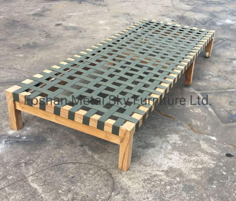 Outdoor Garden Hotel Restaurant Villa Patio Courtyard Aluminum Chaise Lounge