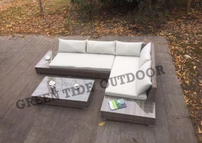 Outdoor Garden Patio Furniture Rattan Lounge Sofa Set 3PCS