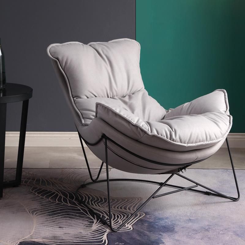 Italian Luxury Living Room Balcony Leisure Lazy Single Sofa Recliner Fabric