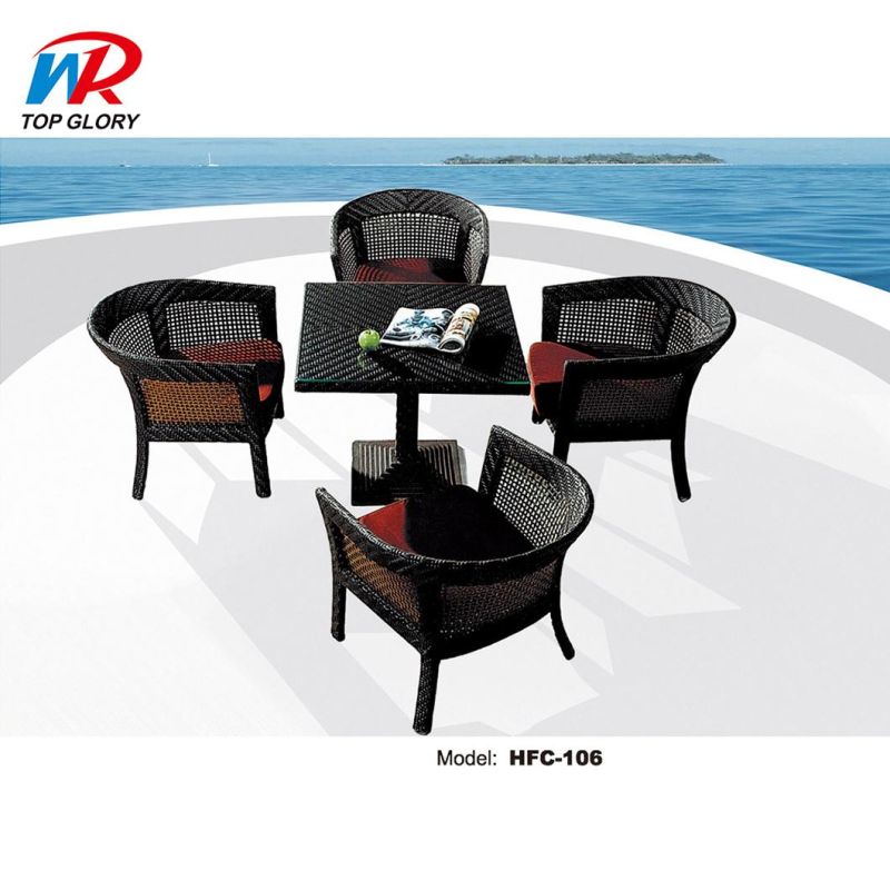 Terrace Furniture Set Combination Outdoor Garden Rattan Table and Chair
