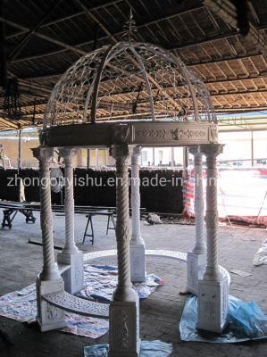 Cast Iron Gazebo Round White