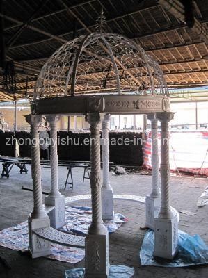 Cast Iron Gazebo Round White