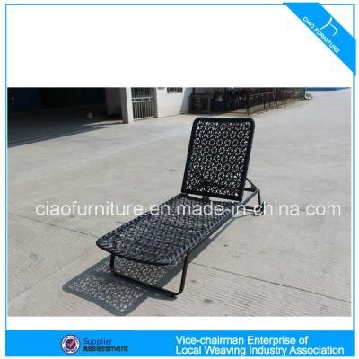 F- Flower Weaving Outdoor Garden Furniture Wicker Lounger (CF966L)