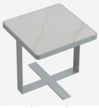 Modern Outdoor Side Table with Ceramic Top