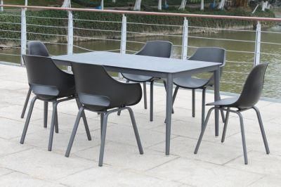 Customized Aluminum OEM Square 8 Seater Best Outdoor Dining Table