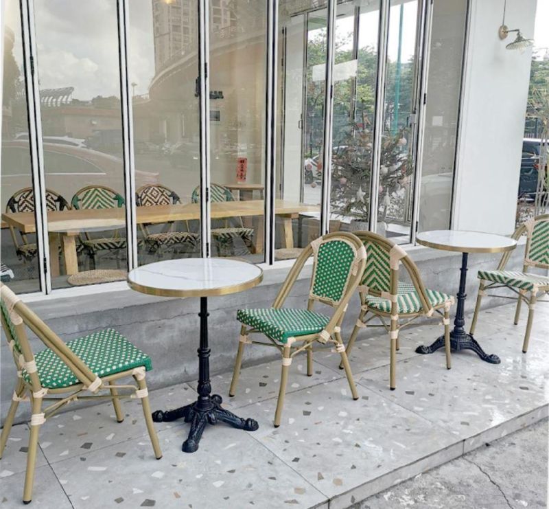 Wholesale Factory Supply Outdoor Outdoor Rattan Chair Used for Coffee Shop Restaurant
