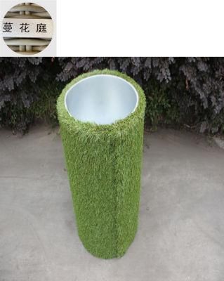 Outdoor Garden Furniture Green Cane Flowerpot