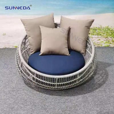 Modern Latest Design Outdoor Furniture Round Lounge Daybed
