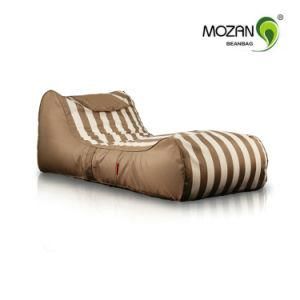 Outdoor Lounge Recliner Single Lazy Sofa Armchair Cover Stripe Sofas
