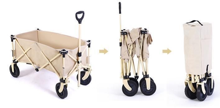 Multi Functional Inflatable Wheels Foldable Handy Carry Outdoor Garden Trolley
