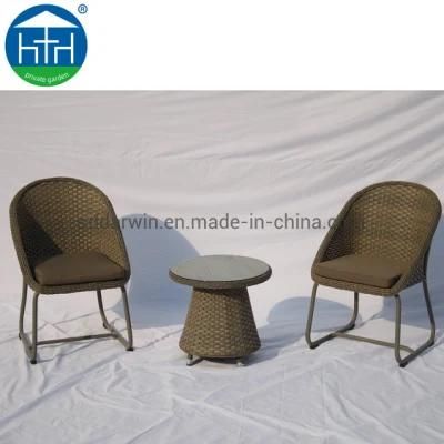 Colorful Patio Wicker Cheap Garden Furniture Rattan Dining Table Set