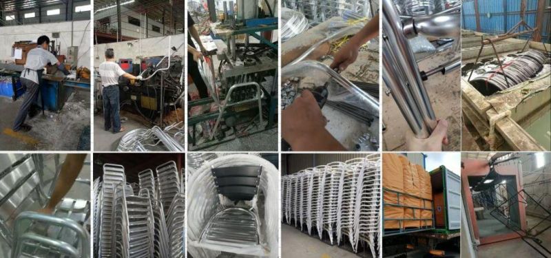 Modern Appearance Wholesale Commercial Aluminum Frame Fancy Stacking Hotel Wedding Party Banquet Chairs