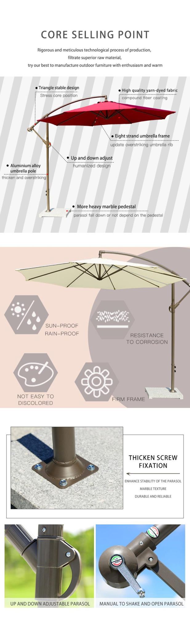 Outdoor Patio Umbrellas Villa Hotel Outdoor Garden Umbrellas