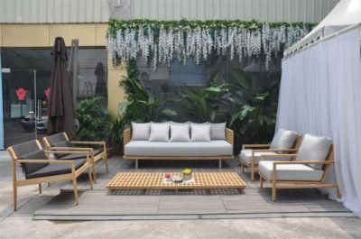 Modern Style Teak Wooden Garden Outdoor Patio Outdoor Wooden Furniture Sofa Set